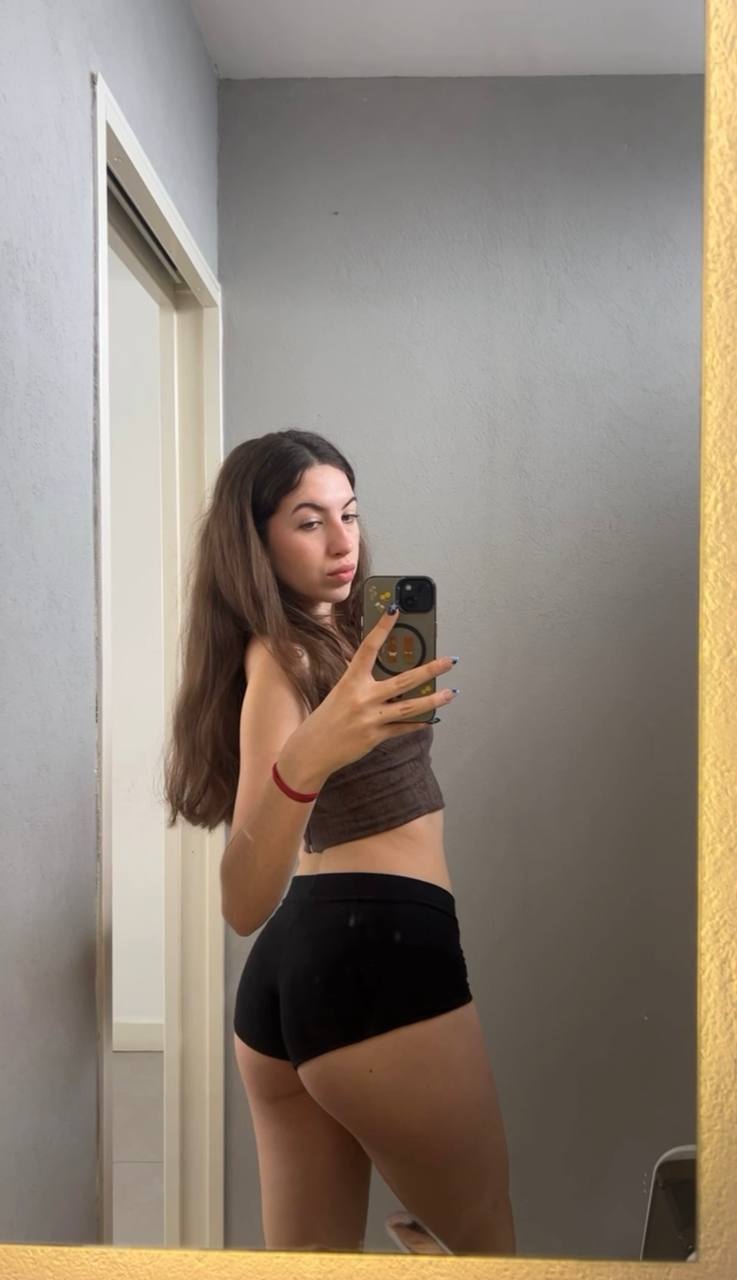 Amber in her underwear in Rio de Janeiro